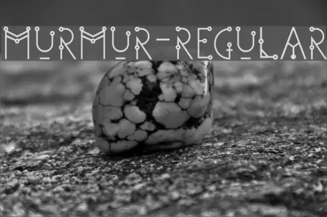 Murmur-Regular Font examples