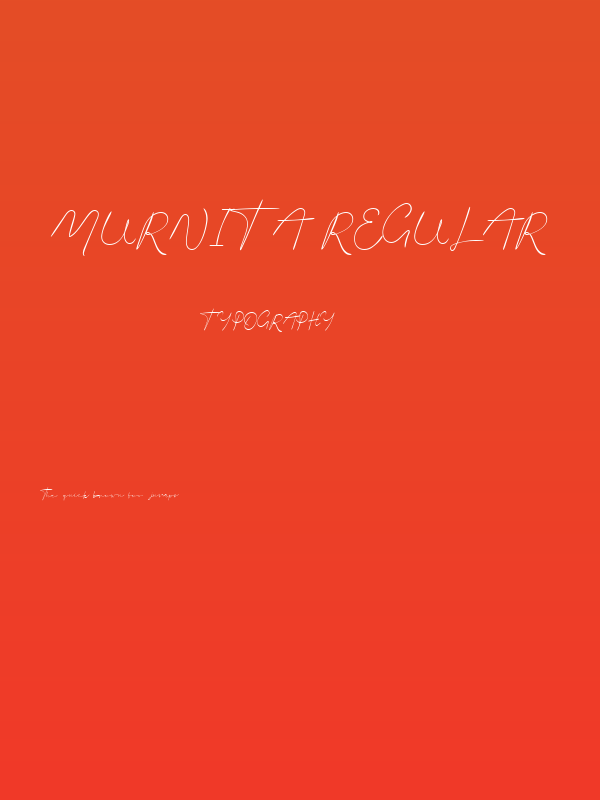 Murnita Regular Poster