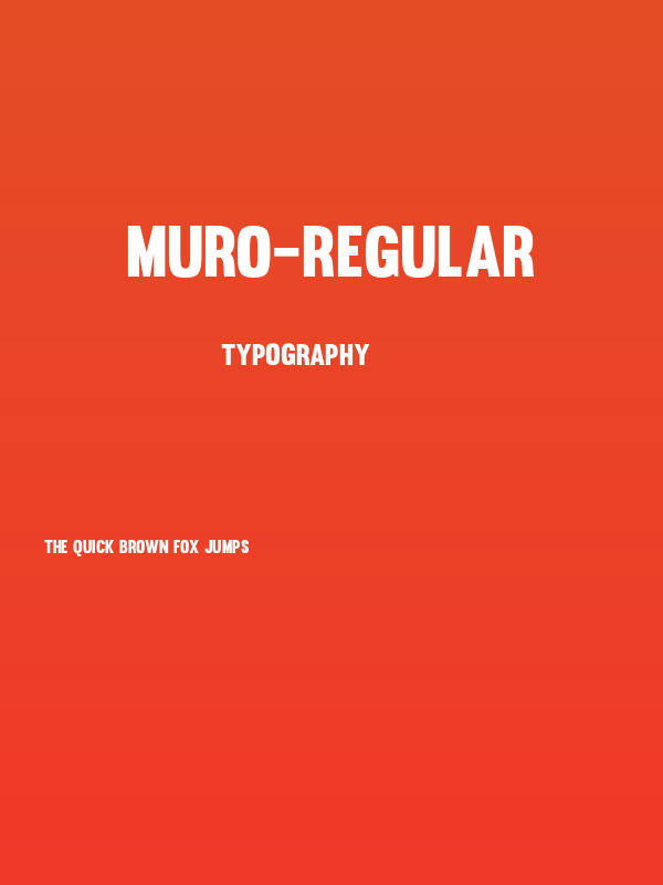 Muro-Regular Poster