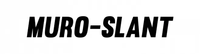 Muro-Slant  Frei Schriftart Herunterladen