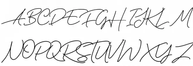 MurphyScript फ़ॉन्ट अपरकेस