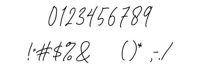 MurphyScriptDEMO Font OTHER CHARS