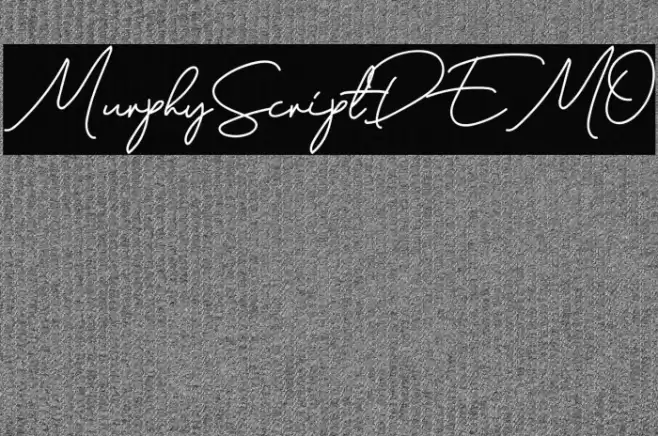MurphyScriptDEMO Schriftart examples