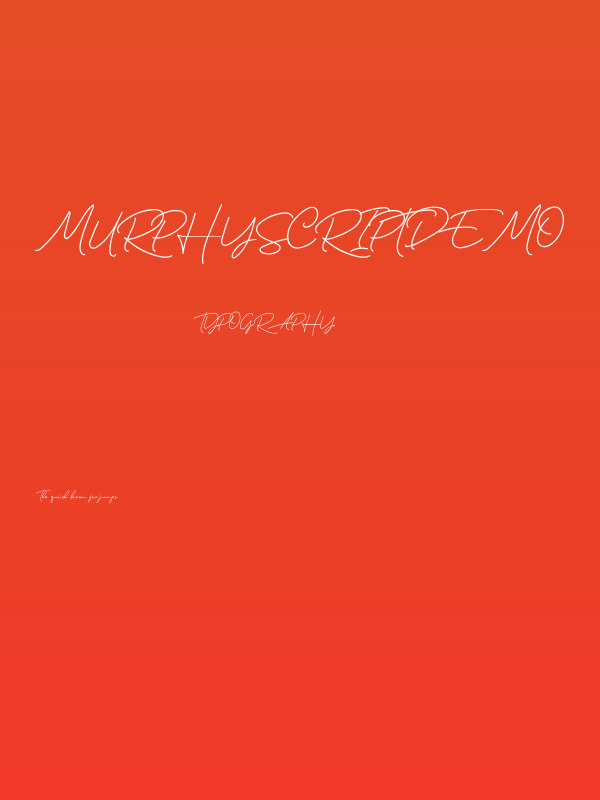 MurphyScriptDEMO Poster