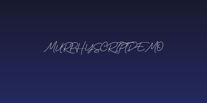 MurphyScriptDEMO Social Header