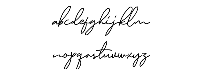 MurphyScriptDEMO Font LOWERCASE