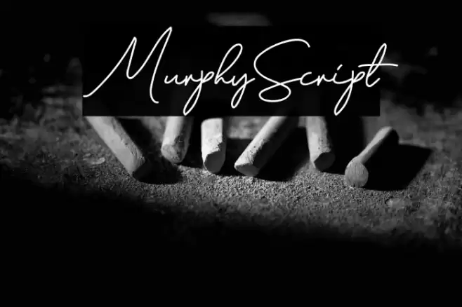 MurphyScript फ़ॉन्ट examples