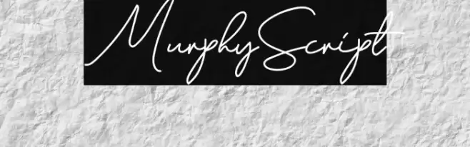 MurphyScript फ़ॉन्ट examples