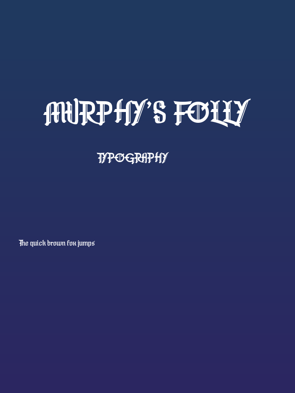 Murphy's Folly Poster