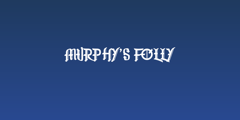 Murphy's Folly Social Header