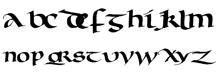 Murray Uncial Font LOWERCASE