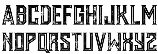 Murray inline grunge Font Litere mari