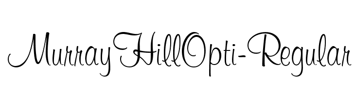 MurrayHillOpti-Regular  font caratteri gratis