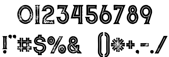 Murrayinlinegrunge Font OTHER CHARS