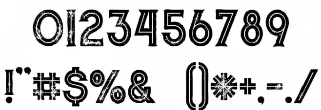 Murrayinlinegrunge Font OTHER CHARS