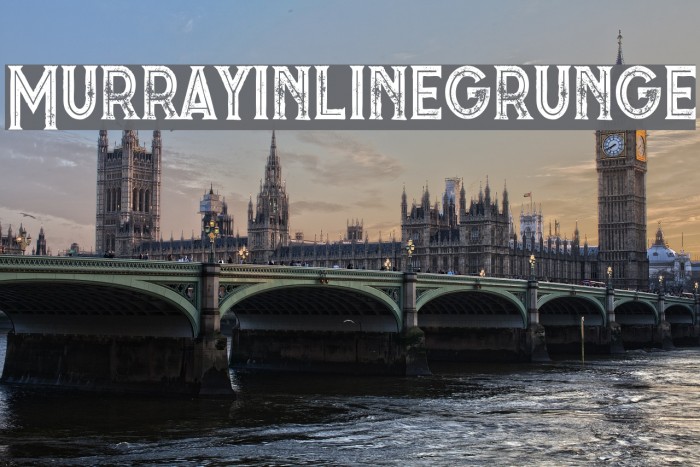 Murrayinlinegrunge Font examples