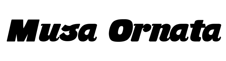 Musa Ornata Font