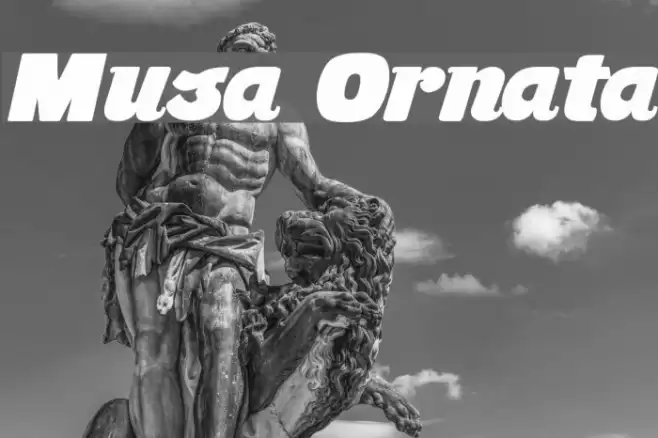 Musa Ornata Font examples