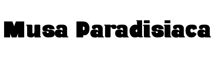 Musa Paradisiaca Font