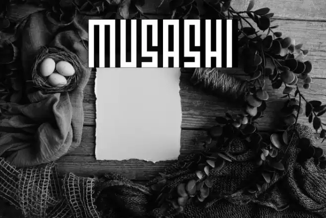 Musashi Font examples
