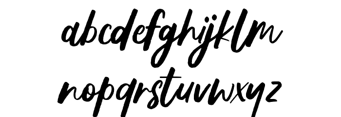 Musegrallty Font LOWERCASE