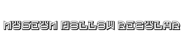 Museum Hollow Regular  フリーフォントのダウンロード