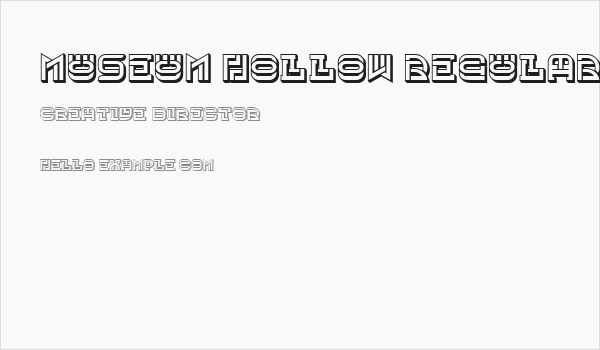 Museum Hollow Regular Business Card