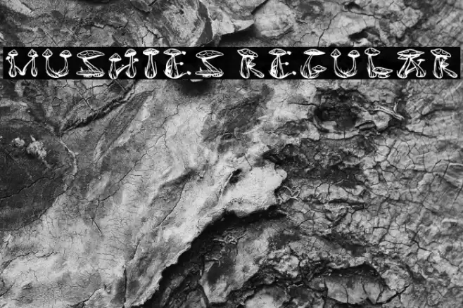 Mushies Regular Caratteri examples