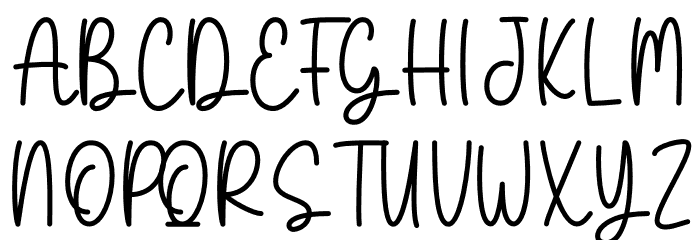 Mushrom Font UPPERCASE