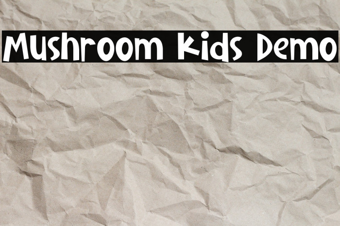 Mushroom Kids Demo Example 1