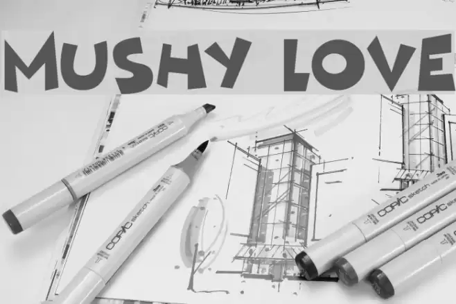 Mushy Love Font examples