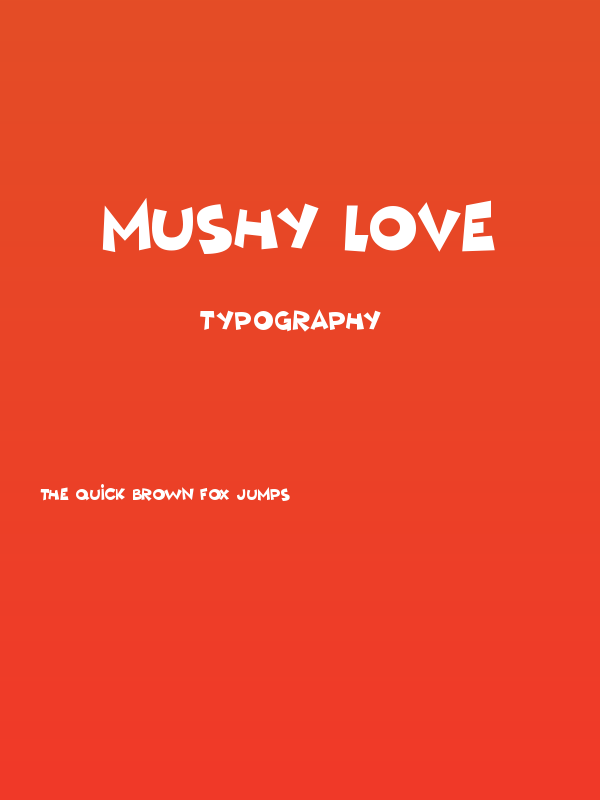 Mushy Love Poster
