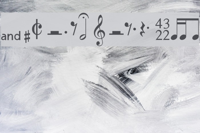 MusiSync Font examples