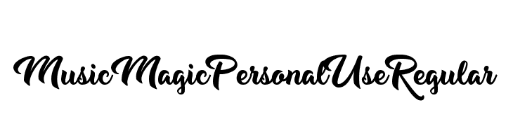 Music Magic Personal Use Regular  Descarca Fonturi Gratis