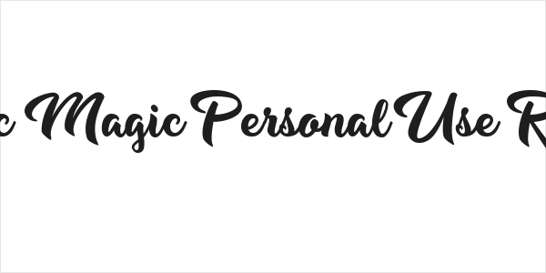 Music Magic Personal Use Regular Logo