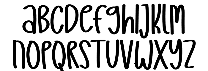 Music Stars Font LOWERCASE
