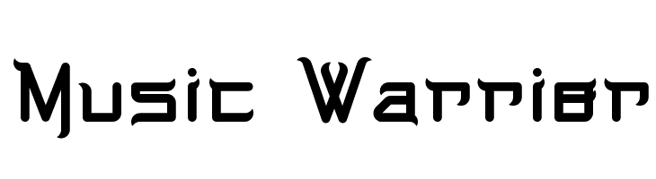 Music Warrior फ़ॉन्ट