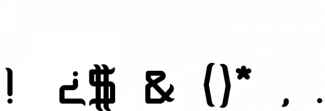 Music Warrior Font OTHER CHARS