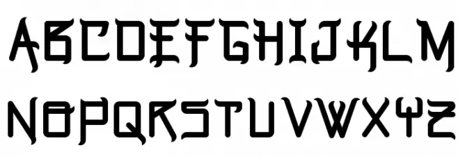 Music Warrior Шрифта ВЕРХНИЙ