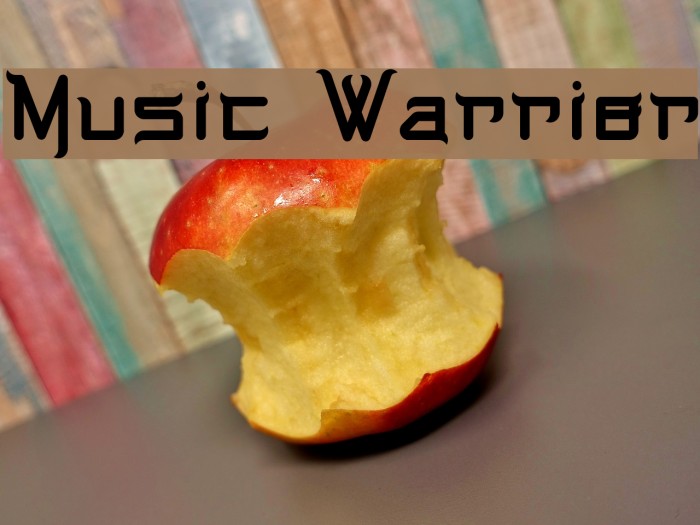 Music Warrior Font examples