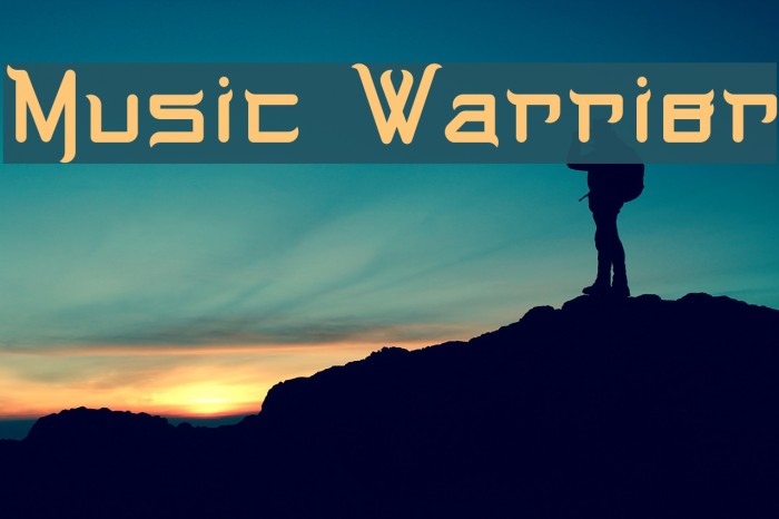 Music Warrior Font examples