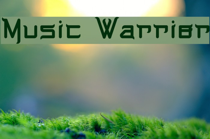 Music Warrior Font examples