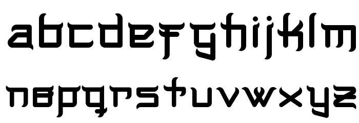 Music Warrior Font LOWERCASE