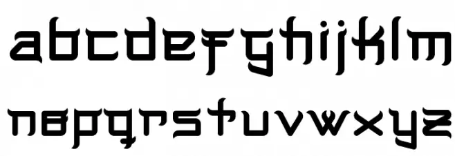 Music Warrior 字体 小写
