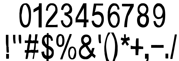 Music for empty apartments Font OTHER CHARS
