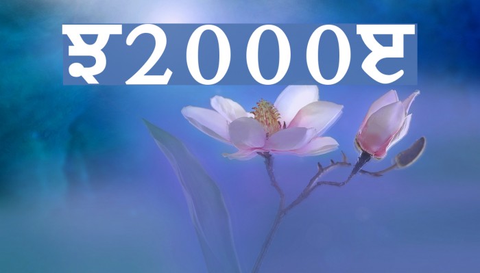 Music2000J Font examples