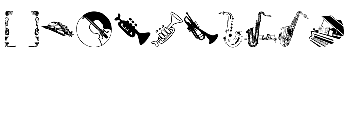MusicInstruments Font OTHER CHARS