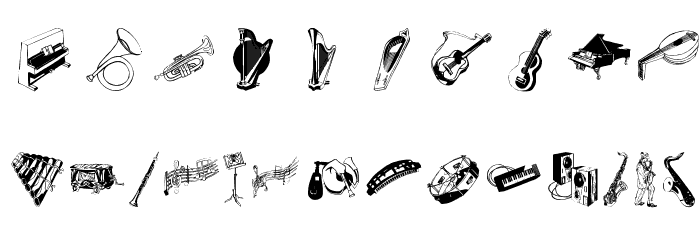 MusicMuseal Font OTHER CHARS