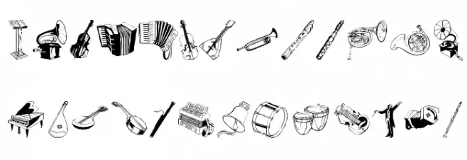 MusicMuseal Caratteri MAIUSCOLE