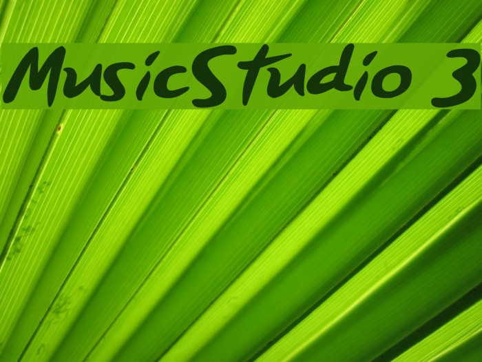 MusicStudio 3 Font examples
